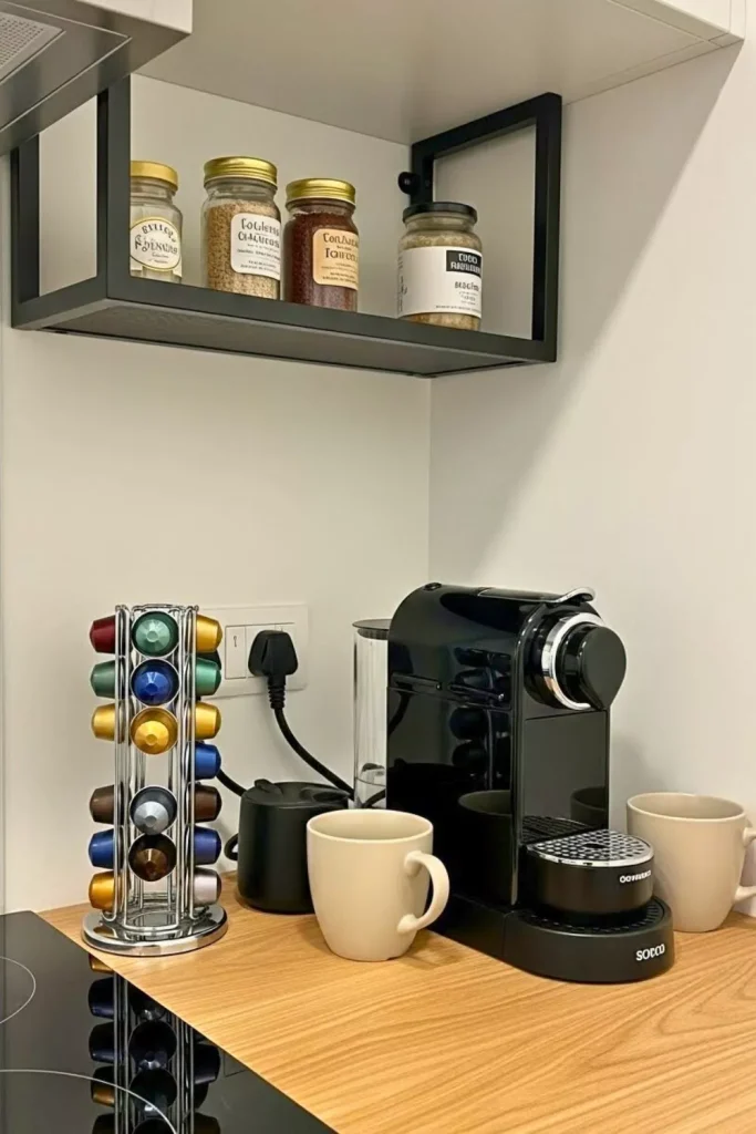 Compact Apartment-Friendly Coffee Bar
