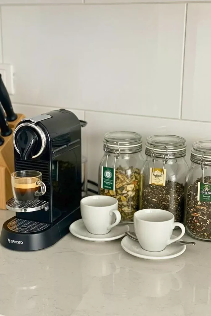 Dual-Purpose Coffee and Tea Station
