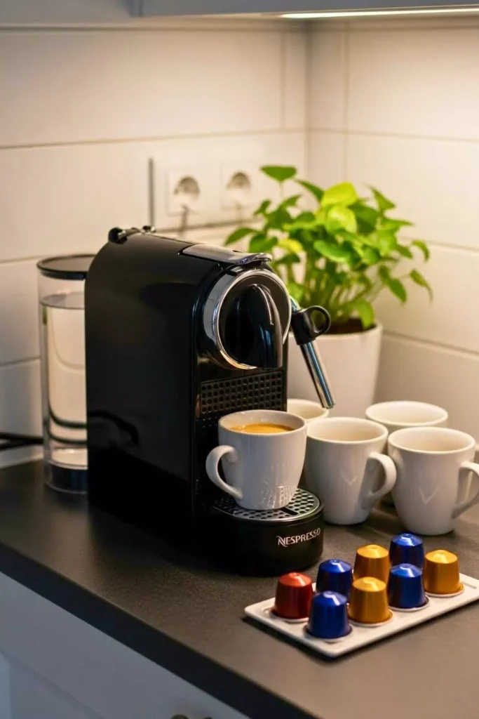 Nighttime Reset Coffee Station