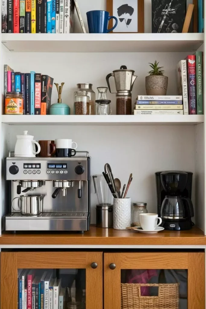 Personal Coffee Corner That Breaks the Rules