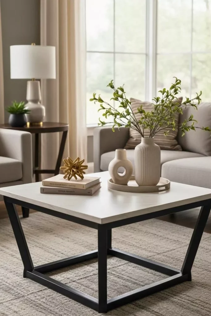 Start With the Shape of Your Coffee Table
