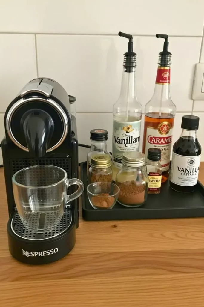 Syrup-Friendly Bar Set Up for Latte Lovers
