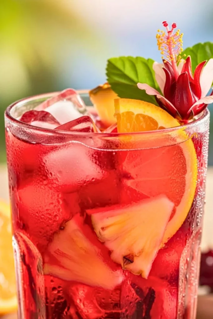 Tropical Hibiscus Iced Tea