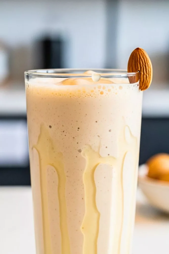 Almond Vanilla Ice Cream Protein Shake