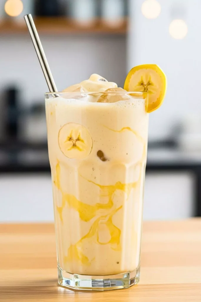 Banana Vanilla Ice Cream Protein Shake
