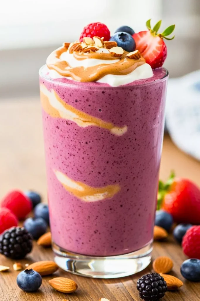 Berry Almond Butter Smoothie