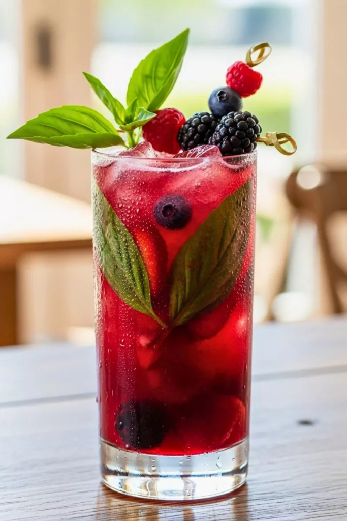 Berry Basil Cooler