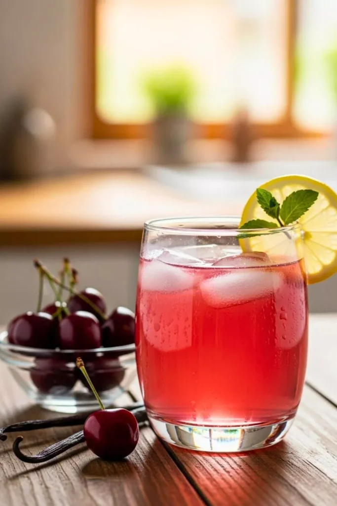 Cherry Vanilla Syrup Water