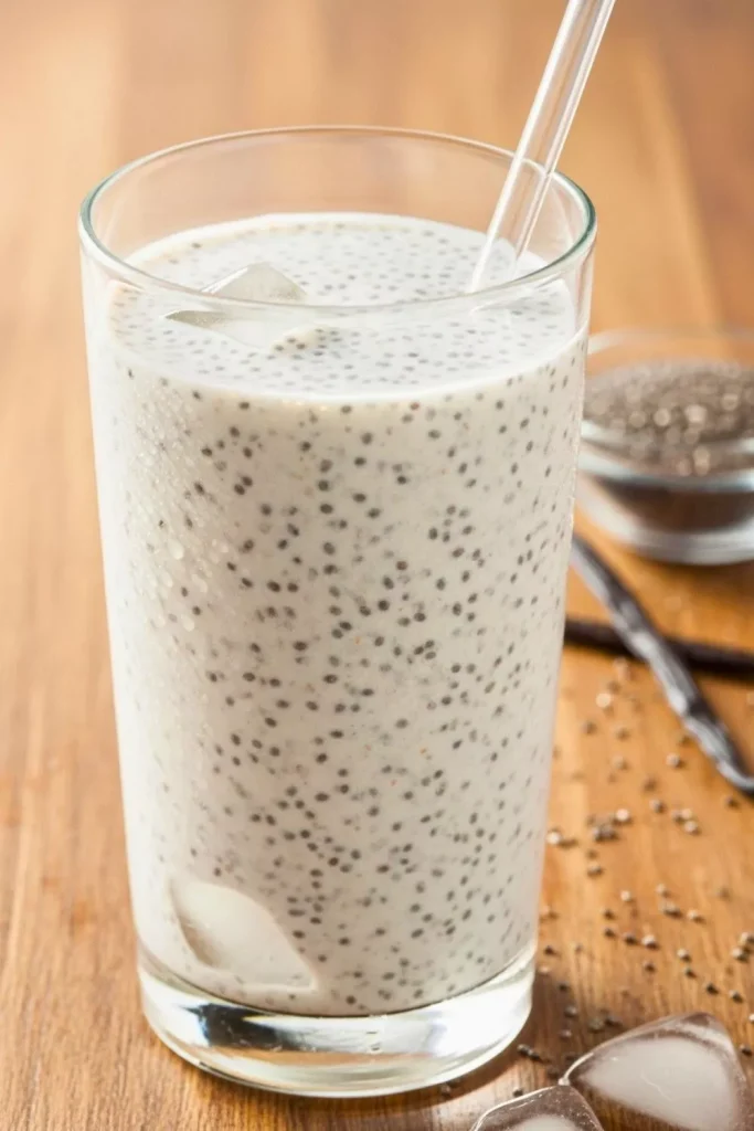 Chia Vanilla Ice Cream Protein Shake