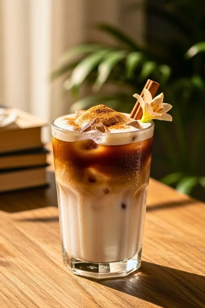 Coconut Cinnamon Iced Latte