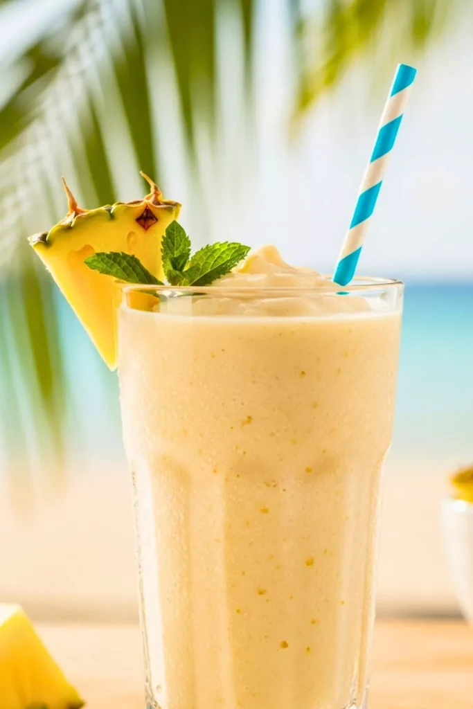 Coconut Pineapple Iced Smoothie