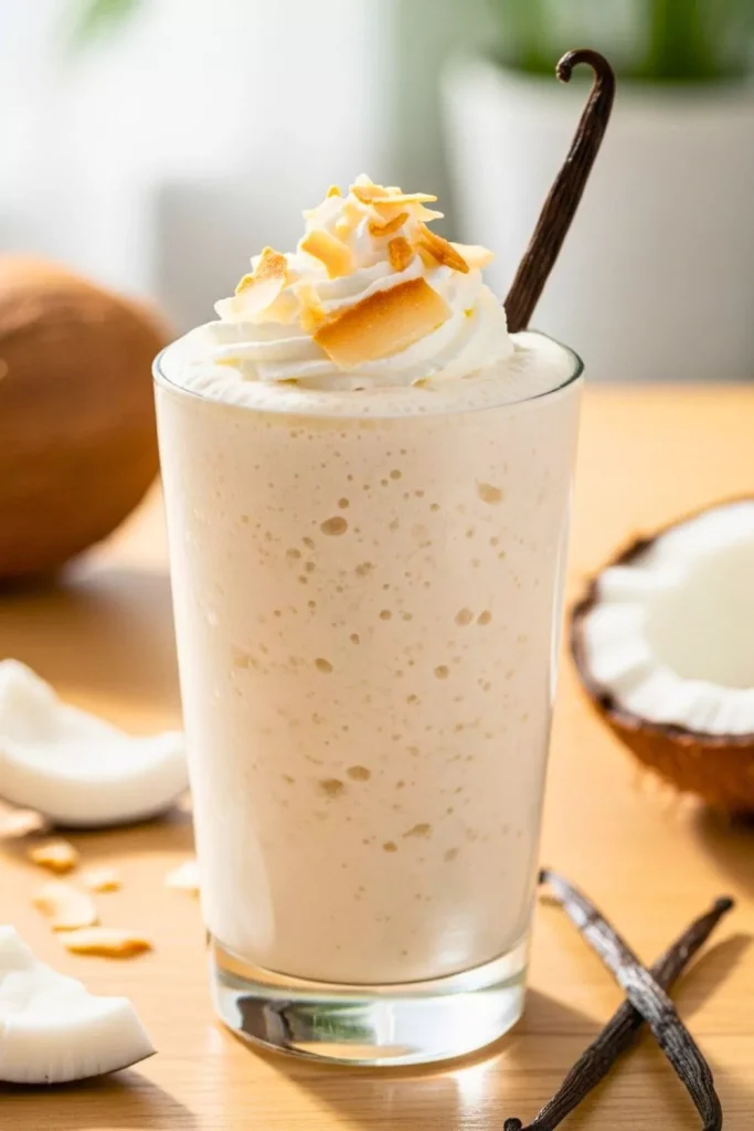 Coconut Vanilla Ice Cream Protein Shake
