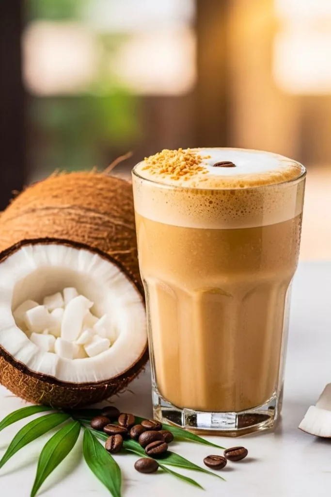 Hot Coconut Coffee