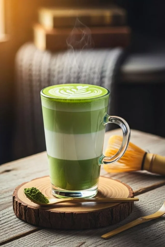 Hot Matcha Green Tea Latte
