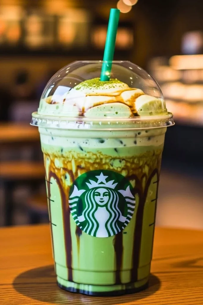 Iced Matcha with Brown Sugar Syrup