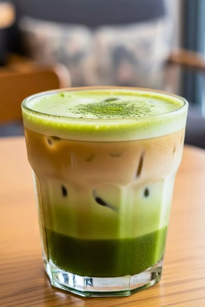 Iced Matcha with Oat Milk