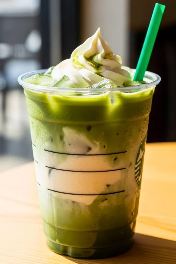 Iced Matcha with Vanilla Sweet Cream