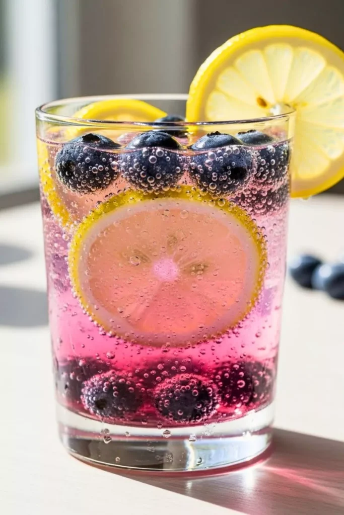 Lemon Blueberry Sparkling Water