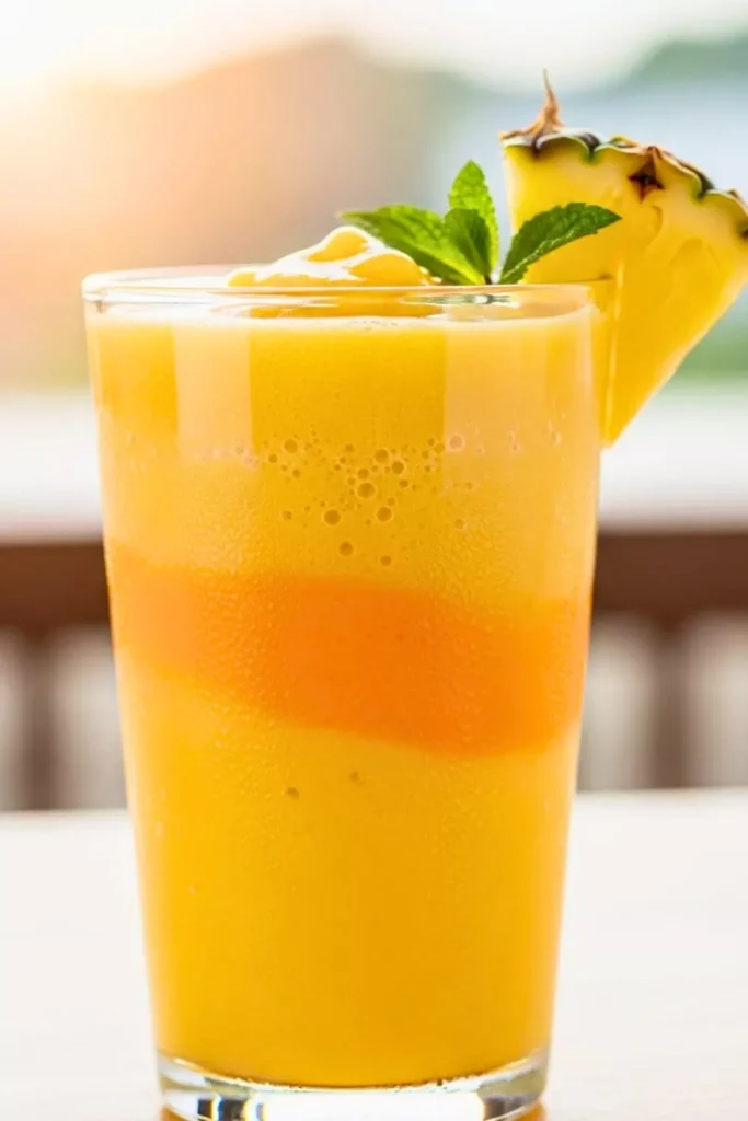 Mango Pineapple Sunrise Smoothie