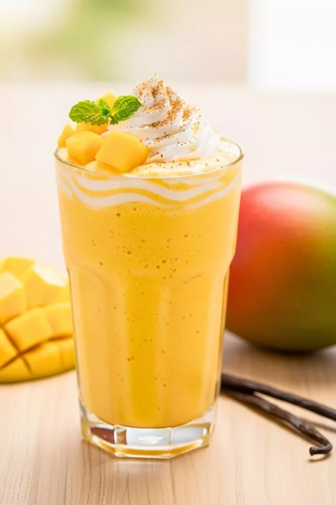 Mango Vanilla Ice Cream Protein Shake