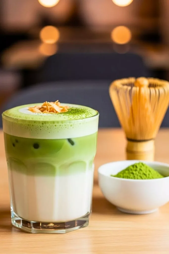 Matcha with Coconut Milk