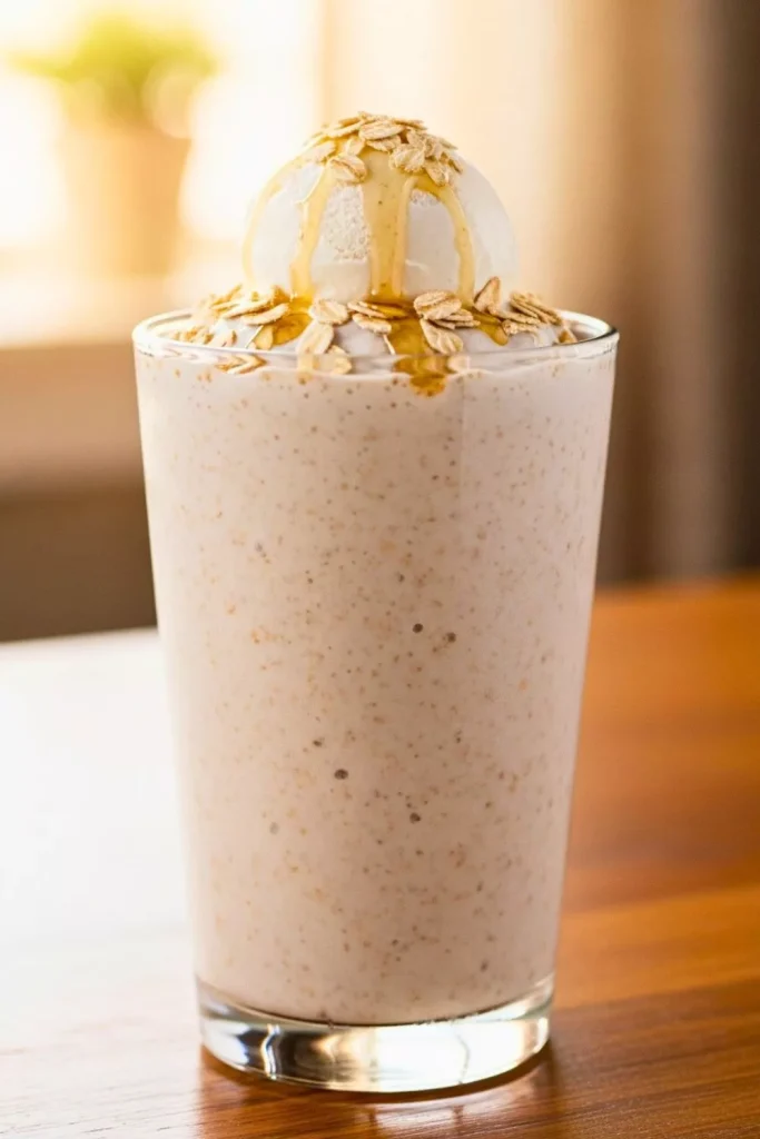 Oatmeal Vanilla Ice Cream Protein Shake