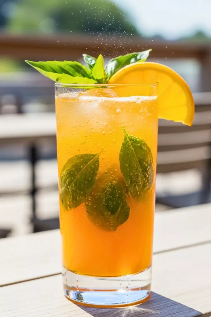 Orange Basil Sparkler