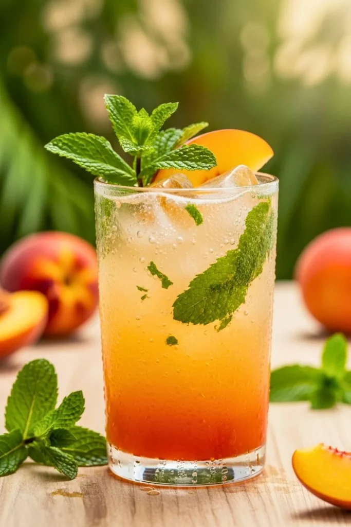 Peach Mint Spritz