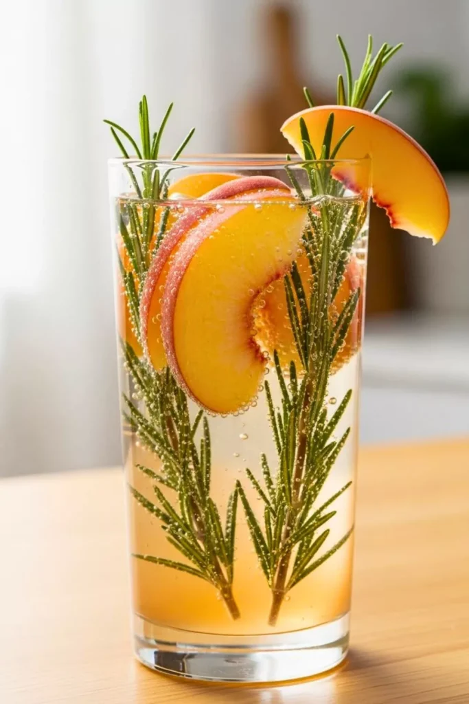 Peach Rosemary Water