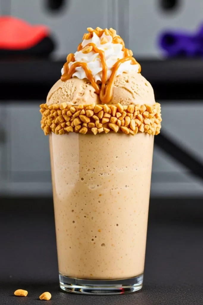 Peanut Butter Vanilla Ice Cream Protein Shake
