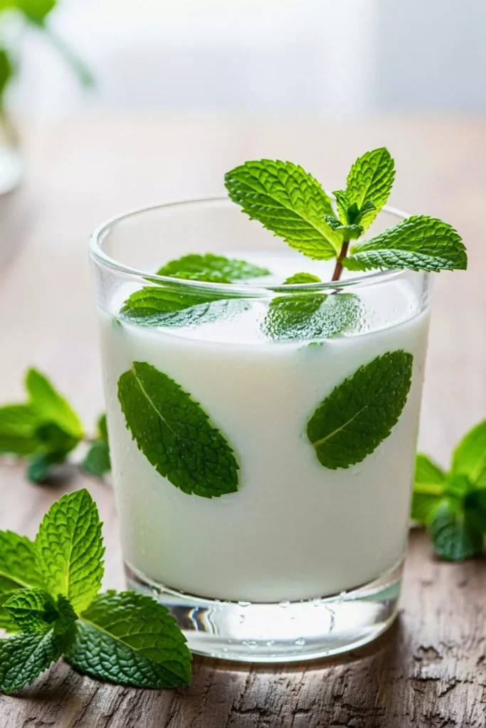 Plain Buttermilk with Mint