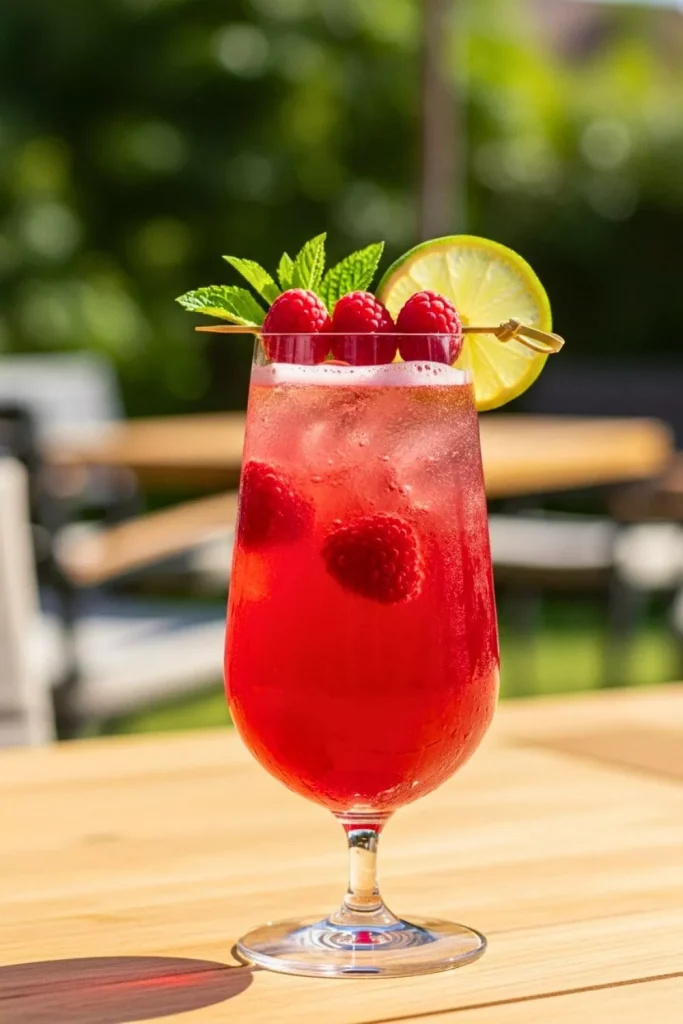 Raspberry Lime Spritz