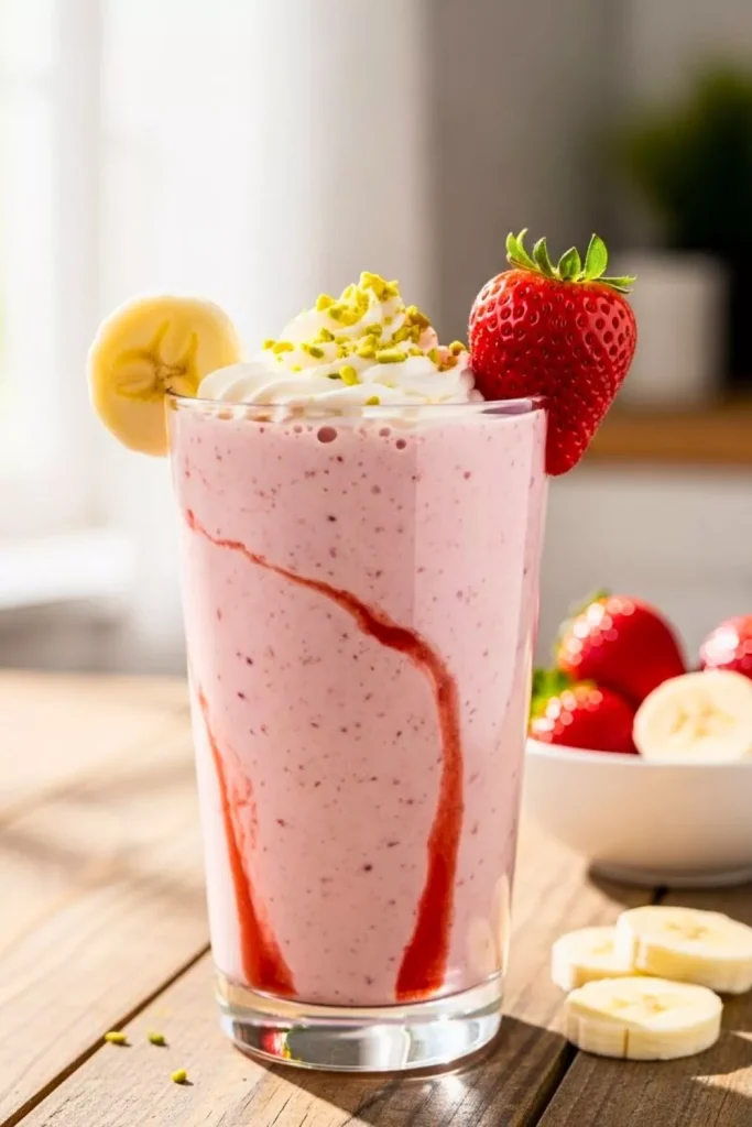 Strawberry Banana Cream Smoothie