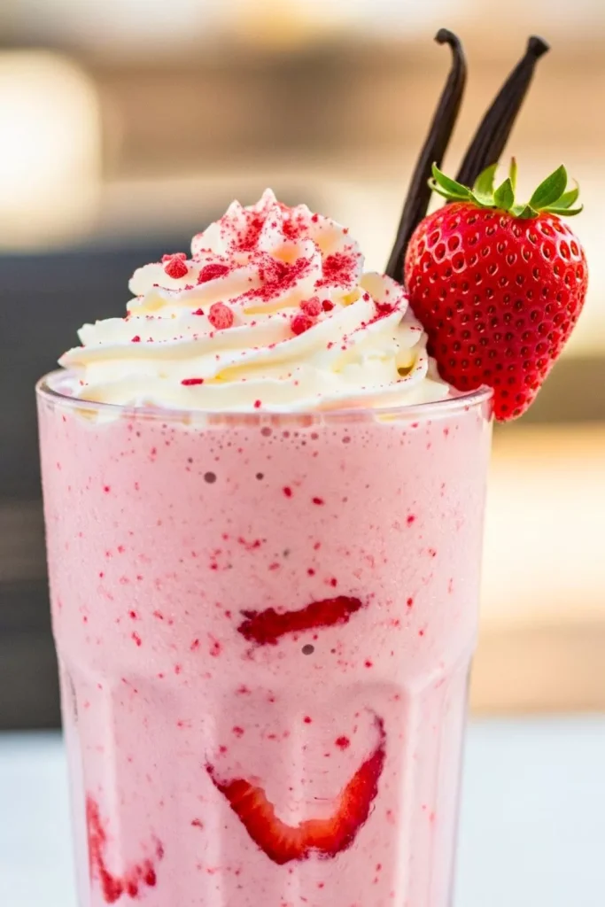 Strawberry Vanilla Ice Cream Protein Shake