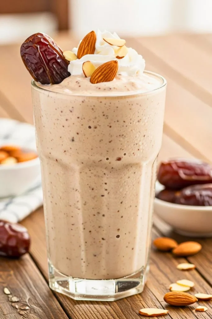 Vanilla Almond Date Ice Cream Protein Shake