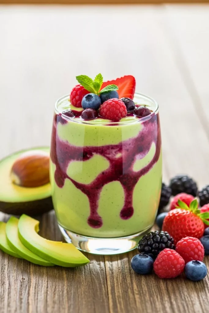 Avocado Berry Detox Smoothie