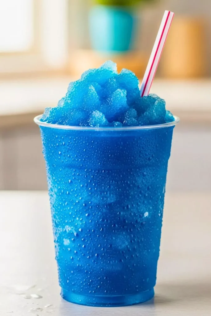 Blue Raspberry Ice Slushie