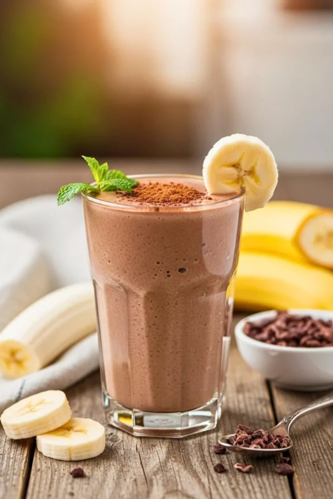 Chocolate Banana Detox Smoothie