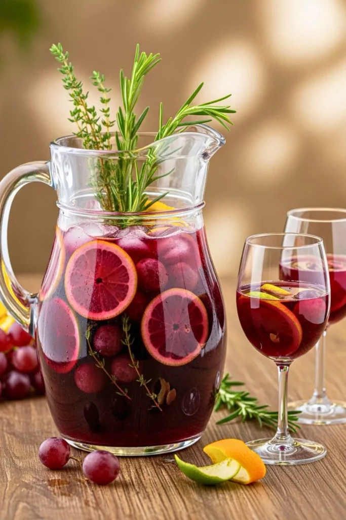 Grape Citrus Herb Non Alcoholic Sangria