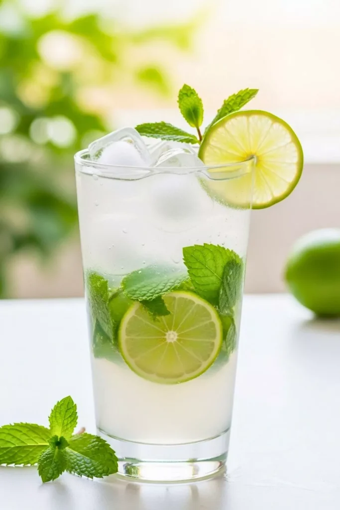 Healthy Coconut Mojito With Coconut Water