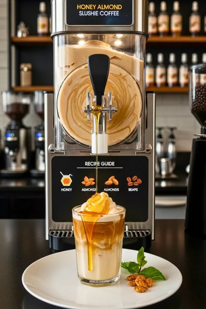Honey Almond Slushie Coffee