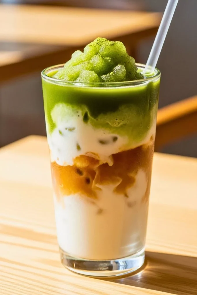 Matcha Latte Slushie Coffee