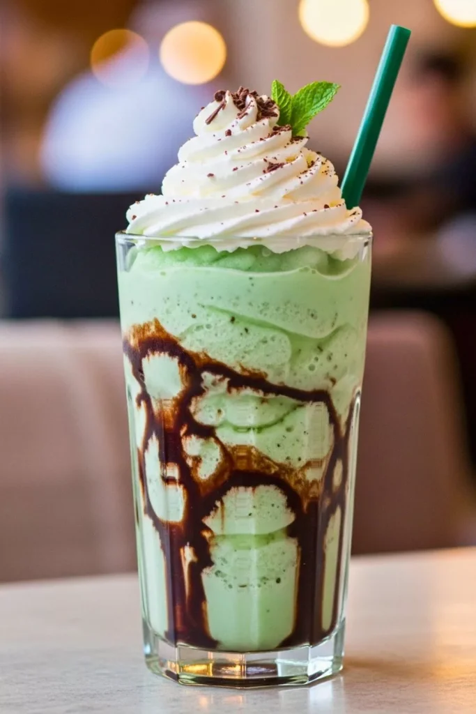 Mint Chocolate Slushie Coffee