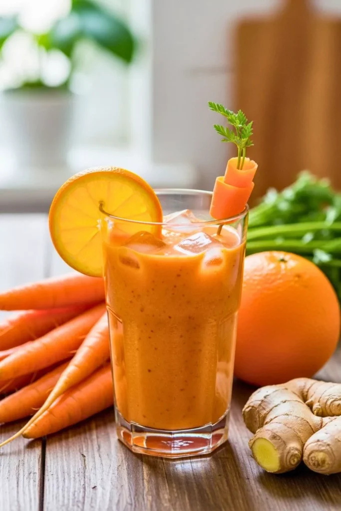 Orange Carrot Ginger Detox Smoothie