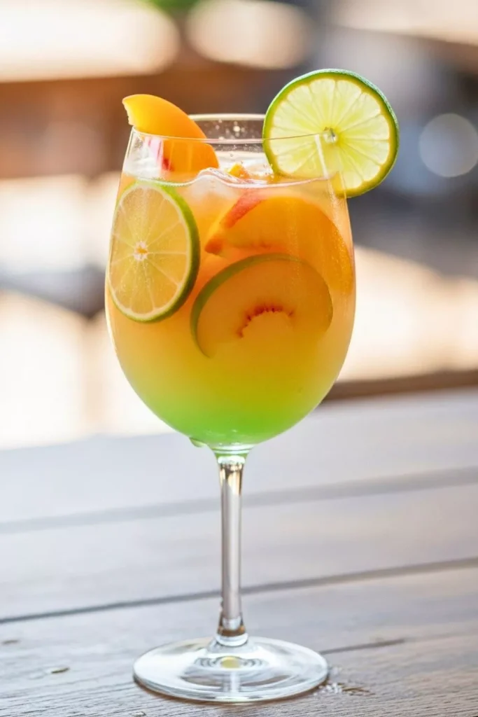 Peach Lime Non Alcoholic Sangria