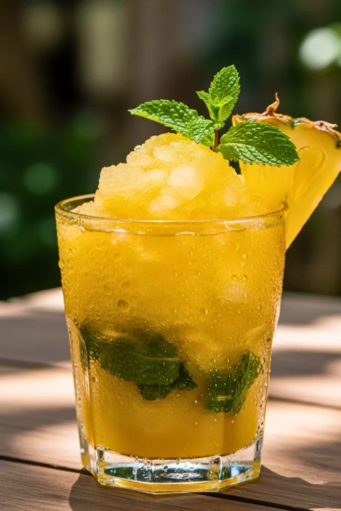 Pineapple Mint Slushie