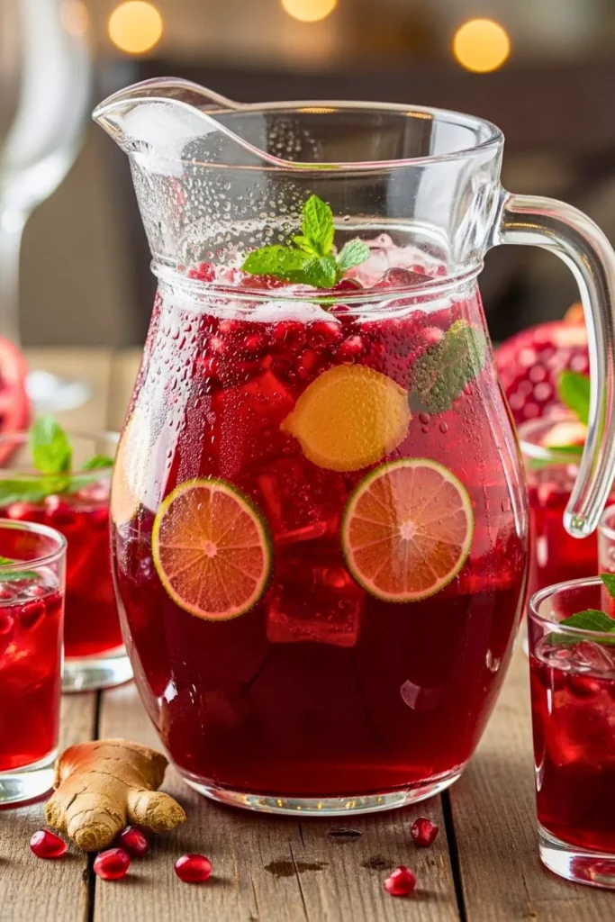 Pomegranate Ginger Fizz