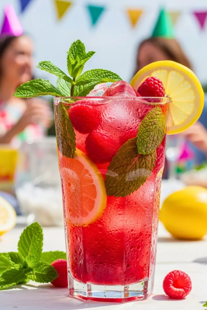 Raspberry Mint Lemonade