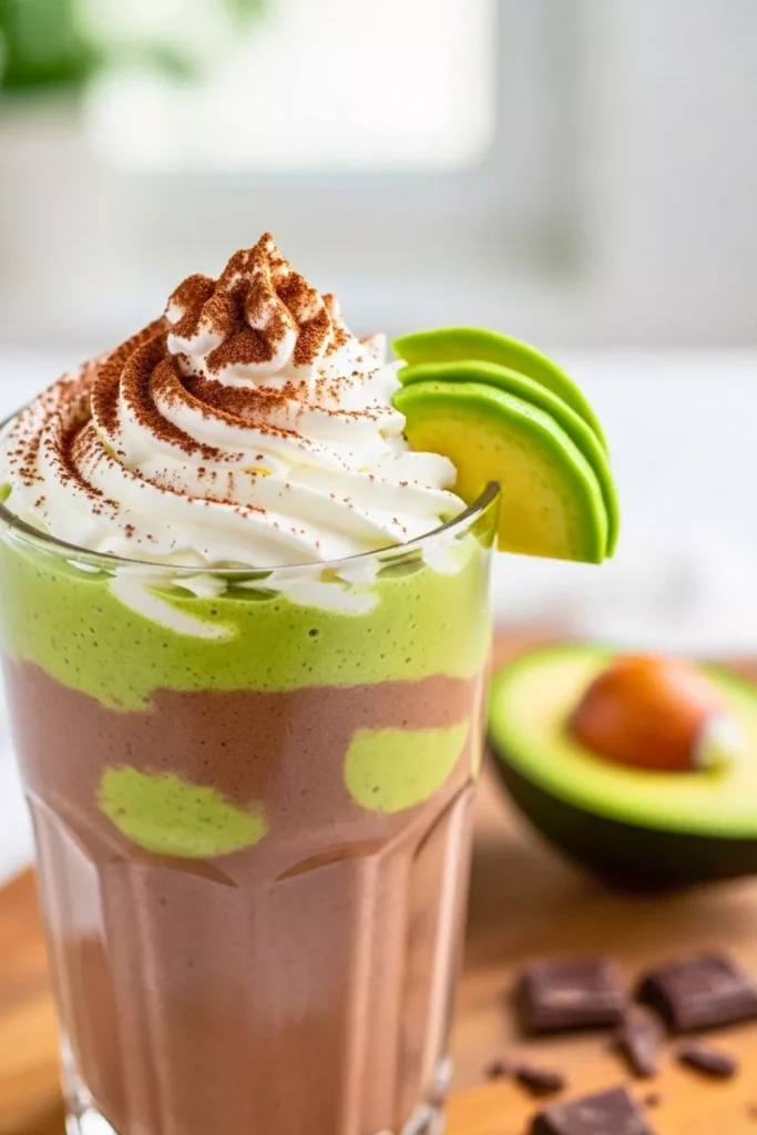 Ripe Avocado Chocolate Detox Smoothie