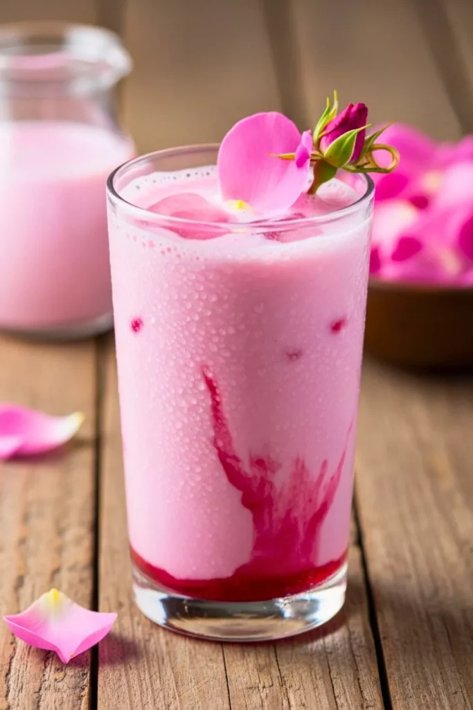 Rose Milk Drink Recipe